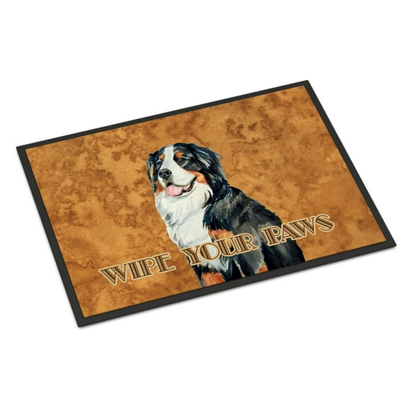 Carolines Treasures LH9452JMAT Bernese Mountain Dog Wipe your Paws Doormat 24x36 36"L x 24"W multicolor