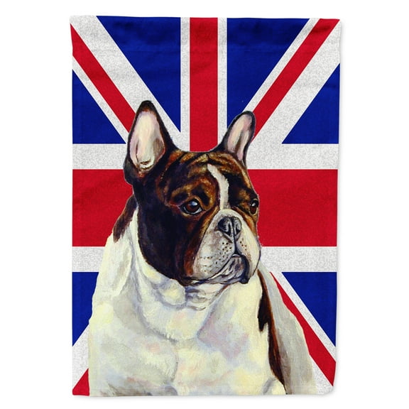 Carolines Treasures LH9489GF French Bulldog with English Union Jack British Flag Garden Flag Garden Size multicolor