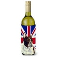 thumbnail image 1 of Carolines Treasures LH9489LITERK French Bulldog with English Union Jack British Flag Wine Bottle Hugger Wine Bottle, 1 of 1