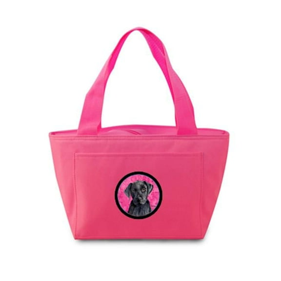 Carolines Treasures Labrador Zippered Insulated School Washable and Stylish Lunch Bag Cooler - Pink - 15 x 7 in.