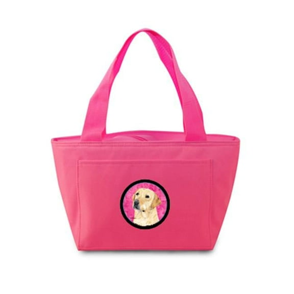 Carolines Treasures Labrador Zippered Insulated School Washable and Stylish Lunch Bag Cooler - Pink - 15 x 7 in.