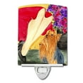thumbnail image 1 of Carolines Treasures Lady with her Yorkie Ceramic Night Light 6x4x3 multicolor, 1 of 2