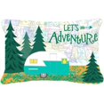 thumbnail image 1 of Carolines Treasures  Lets Adventure Glamping Trailer Fabric Decorative Pillow, 1 of 1