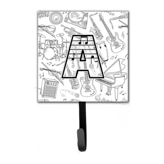 Carolines Treasures Letter A Musical Note Letters Leash & Key Holder