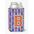 thumbnail image 1 of Carolines Treasures  Letter B Football Green - Blue & Orange Can or Bottle Hugger, 1 of 1