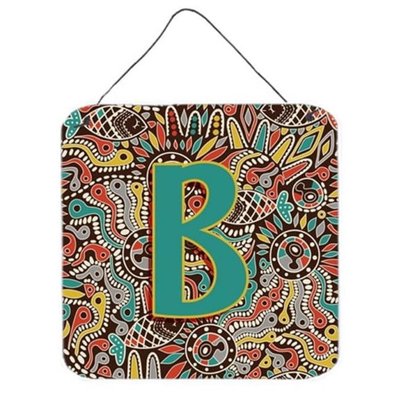 Carolines Treasures Letter B Retro Tribal Alphabet Initial Wall and Door Hanging Prints
