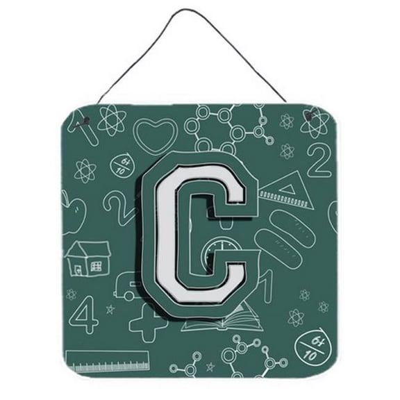 Carolines Treasures Letter C Back To School Initial Wall and Door Hanging Prints