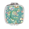 thumbnail image 1 of Carolines Treasures  Letter C Circle Circle Teal Initial Alphabet Compact Mirror, 1 of 1