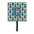 thumbnail image 1 of Carolines Treasures  Letter C Football Blue & Gold Leash or Key Holder - Blue & Gold - 6in. H x 1.25in. W x 4.25in. L, 1 of 1