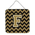 thumbnail image 1 of Carolines Treasures  Letter F Chevron Black & Gold Wall or Door Hanging Prints - Black & Gold - 6in. H x 0.02in. W x 6in. L, 1 of 1