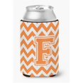 thumbnail image 1 of Carolines Treasures  Letter F Chevron Orange & White Can or Bottle Hugger - Orange & White - 0.25in. H x 4in. W x 5.5in. L, 1 of 1