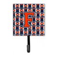 thumbnail image 1 of Carolines Treasures  Letter F Football Orange - Blue & White Leash or Key Holder - 6in. H x 1.25in. W x 4.25in. L - Orange Blue & White, 1 of 1