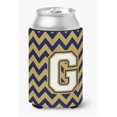thumbnail image 1 of Carolines Treasures  Letter G Chevron Navy Blue & Gold Can or Bottle Hugger - Navy Blue & Gold, 1 of 1