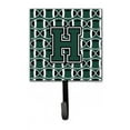 thumbnail image 1 of Carolines Treasures  Letter H Football Green & White Leash or Key Holder - Green & White - 6in. H x 1.25in. W x 4.25in. L, 1 of 1