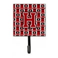 thumbnail image 1 of Carolines Treasures  Letter H Football Red - Black & White Leash or Key Holder, 1 of 1