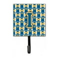thumbnail image 1 of Carolines Treasures  Letter I Football Blue & Gold Leash or Key Holder - Blue & Gold - 6in. H x 1.25in. W x 4.25in. L, 1 of 1