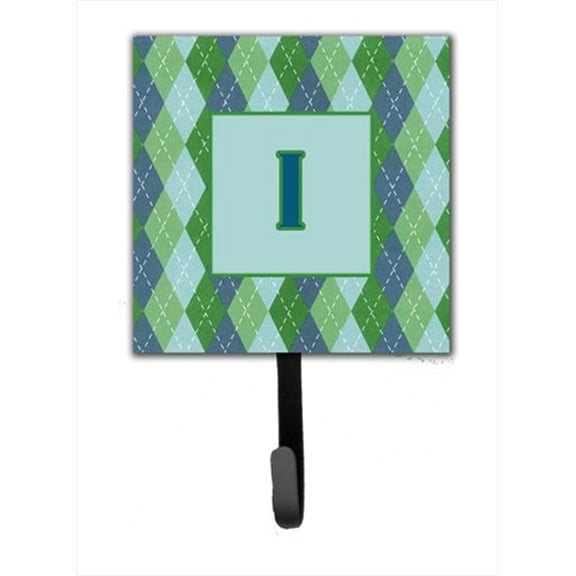 Carolines Treasures Letter I Initial Monogram - Blue Argoyle Leash Holder Or Key Hook