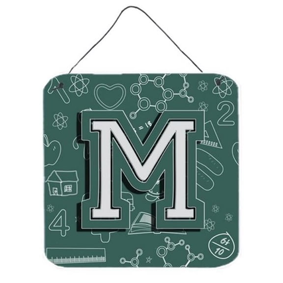 Carolines Treasures Letter M Back To School Initial Wall and Door Hanging Prints