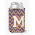 thumbnail image 1 of Carolines Treasures  Letter M Chevron Blue & Orange No.3 Can or Bottle Hugger - Blue & Orange - 0.25in. H x 4in. W x 5.5in. L, 1 of 1