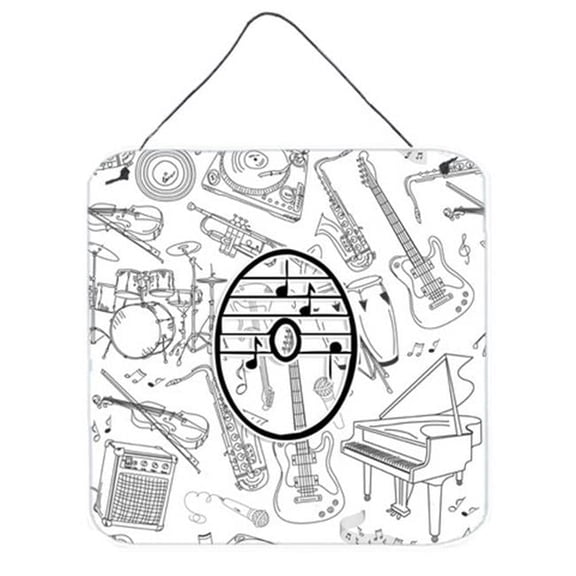 Carolines Treasures Letter O Musical Note Letters Wall and Door Hanging Prints