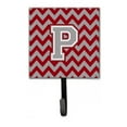 thumbnail image 1 of Carolines Treasures  Letter P Chevron Crimson & Grey Leash or Key Holder - Crimson & Grey - 6in. H x 1.25in. W x 4.25in. L, 1 of 1