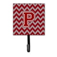 thumbnail image 1 of Carolines Treasures  Letter P Chevron Maroon & White Leash or Key Holder - Maroon & White - 6in. H x 1.25in. W x 4.25in. L, 1 of 1