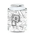 thumbnail image 1 of Carolines Treasures  Letter P Musical Note Letters Can & Bottle Hugger, 1 of 1