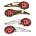 thumbnail image 1 of Carolines Treasures  Letter Q Chevron Orange & Blue Barrettes Hair Clips, 1 of 1