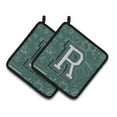thumbnail image 1 of Carolines Treasures  Letter R Back to School Initial Pair of Pot Holders - 7.5 x 3 x 7.5 in., 1 of 1