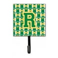 thumbnail image 1 of Carolines Treasures  Letter R Football Green & Gold Leash or Key Holder - Green & Gold - 6in. H x 1.25in. W x 4.25in. L, 1 of 1