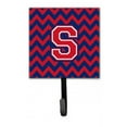 thumbnail image 1 of Carolines Treasures  Letter S Chevron Yale Blue & Crimson Leash or Key Holder, 1 of 1