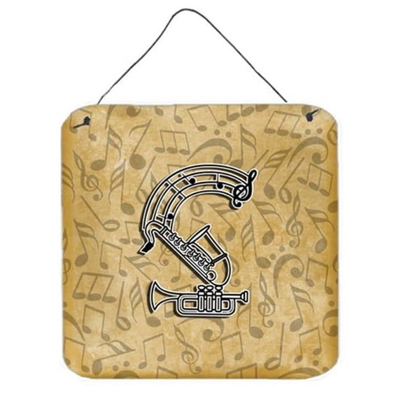 Carolines Treasures Letter S Musical Instrument Alphabet Wall and Door Hanging Prints