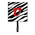 thumbnail image 1 of Carolines Treasures  Letter U Initial Monogram - Zebra Red Leash Holder Or Key Hook - Red - 4.25 x 1 x 6 in., 1 of 1
