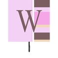 thumbnail image 1 of Carolines Treasures  Letter W Initial Monogram - Pink Stripes Leash Holder Or Key Hook, 1 of 1