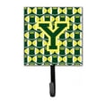 thumbnail image 1 of Carolines Treasures  Letter Y Football Green & Yellow Leash or Key Holder - Green & Yellow - 6in. H x 1.25in. W x 4.25in. L, 1 of 1