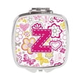 thumbnail image 1 of Carolines Treasures  Letter Z Flowers & Butterflies Pink Compact Mirror - Pink, 1 of 1