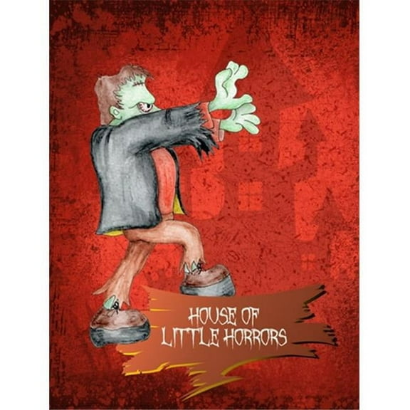 Carolines Treasures Little House Of Horrors With Frankenstein Halloween Flag Garden Size