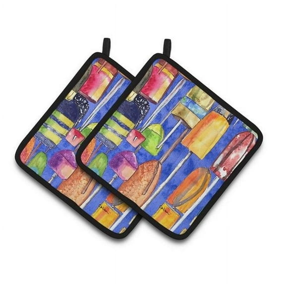 Carolines Treasures Lobster Bouys Pair of Pot Holders
