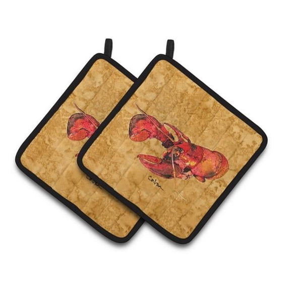 Carolines Treasures Lobster Pair of Pot Holders