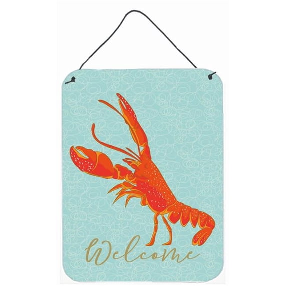 Carolines Treasures Lobster Welcome Wall or Door Hanging Prints 8 x 12 in.
