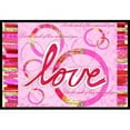 thumbnail image 1 of Carolines Treasures  Love Is A Circle Valentines Day Indoor & Outdoor Mat, 18 x 27 in., 1 of 1