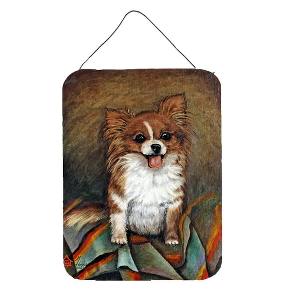 Carolines Treasures MH1039DS1216 Cecilia Chihuahua Long Hair Wall or Door Hanging Prints 12x16 multicolor