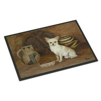 Carolines Treasures MH1043JMAT Chihuahua Ancient History Door Mat Indoor Rug or Outdoor Welcome Mat 24x36 Doormat  36"L