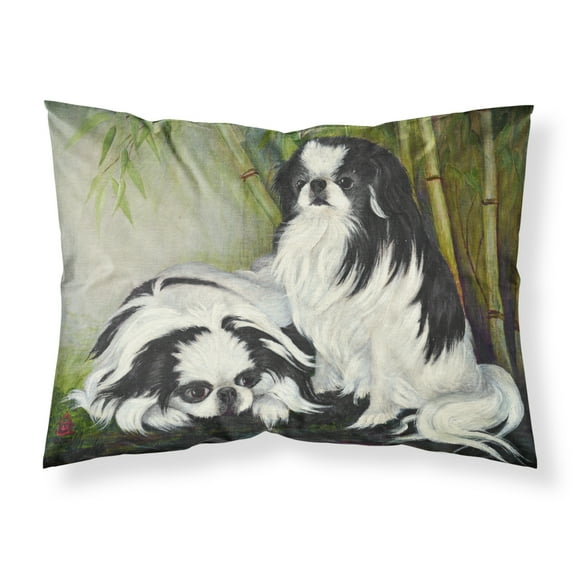 Carolines Treasures MH1044PILLOWCASE Japanese Chin Bamboo Garden Fabric Standard Pillowcase Standard multicolor