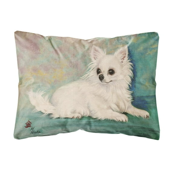 Carolines Treasures MH1057PW1216 Chihuahua Queen Mother Canvas Fabric Decorative Pillow, 12H x16W, multicolor