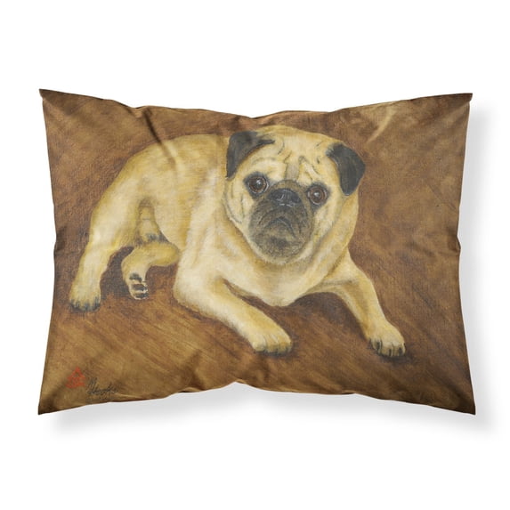 Carolines Treasures MH1062PILLOWCASE Fawn Pug Roscoe Fabric Standard Pillowcase Standard multicolor