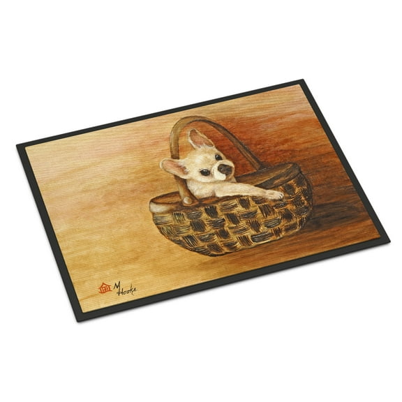 Carolines Treasures MH1063JMAT French Bulldog Take me TOO Door Mat Indoor Rug or Outdoor Welcome Mat 24x36 Doormat  36"L