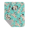 thumbnail image 1 of Carolines Treasures MLM1033LQB 50 x 60 in. Dalmatian Quilted Blanket, Blue, 1 of 5