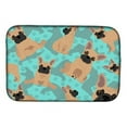 thumbnail image 1 of Carolines Treasures MLM1050DDM 21 x 14 in. Blue, Fawn French Bulldog Dish Drying Mat, 1 of 5