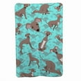 thumbnail image 1 of Carolines Treasures MLM1079TBLT 58 x 36 in. Blue, Fawn Italian Greyhound Soft Travel Blanket with Bag, 1 of 5